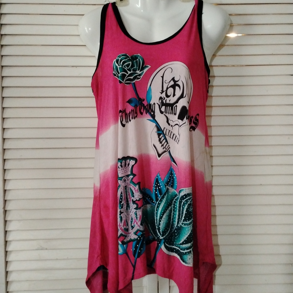 Pink Graphic Women's Tank Top